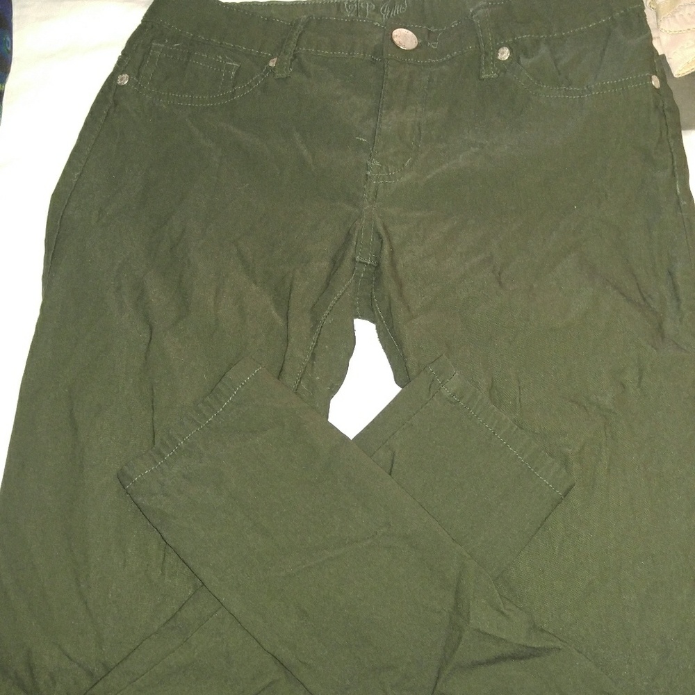 Deep green jeggings